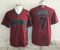 Nike Arizona Diamondbacks #7 Corbin Carroll Red 2025 Authentic Stitched Baseball jersey