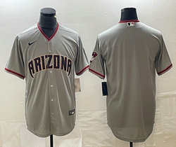 Nike Arizona Diamondbacks Blank Gray Game Authentic Stitched MLB Jersey
