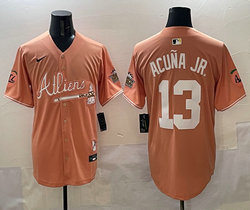 Nike Atlanta Braves #13 Ronald Acuna Jr 5(V) Joint MLB Jersey