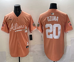Nike Atlanta Braves #20 Marcell Ozuna 5(V) Joint MLB Jersey