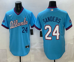 Nike Atlanta Braves #24 Deion Sanders Powder Blue 2026 City Stadium Jersey