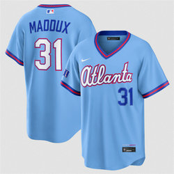 Nike Atlanta Braves #31 Greg Maddux Powder Blue 2026 City Stadium Jersey