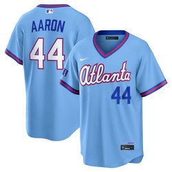 Nike Atlanta Braves #44 Hank Aaron Powder Blue 2026 City Stadium Jersey
