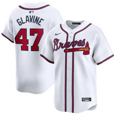 Nike Atlanta Braves #47 Tom Glavine White 2024 Authentic Stitched MLB Jersey