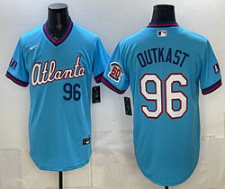 Nike Atlanta Braves #96 Outkast With 60 Patch Powder Blue 2026 City Stadium Jersey