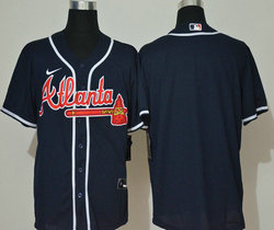 Nike Atlanta Braves #Blank Blue Game Authentic Stitched MLB Jersey