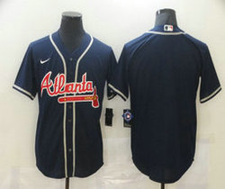 Nike Atlanta Braves #Blank Navy Game Authentic Stitched MLB Jersey