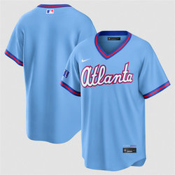 Nike Atlanta Braves Blank Powder Blue 2026 City Stadium Jersey