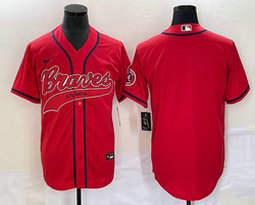 Nike Atlanta Braves Blank Red Joint Authentic Stitched baseball jersey