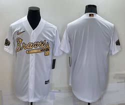 Nike Atlanta Braves Blank White 2022 All Star Authentic Stitched MLB Jersey