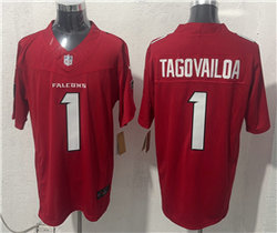 Nike Atlanta Falcons #1 Tua Tagovailoa Red 2026 Vapor Untouchable Stitched Football Jersey