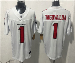 Nike Atlanta Falcons #1 Tua Tagovailoa White 2026 Vapor Untouchable Stitched Football Jersey