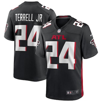 Nike Atlanta Falcons #24 A.J. Terrell Jr Black Authentic Stitched NFL Jersey