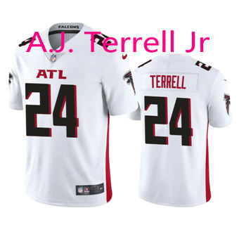 Nike Atlanta Falcons #24 A.J. Terrell Jr White Authentic Stitched NFL Jersey