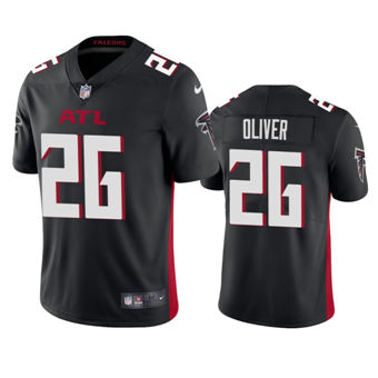 Nike Atlanta Falcons #26 Isaiah Oliver Black Authentic Stitched NFL Jersey