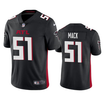 Nike Atlanta Falcons #51 Alex Mack Black Authentic Stitched NFL Jersey