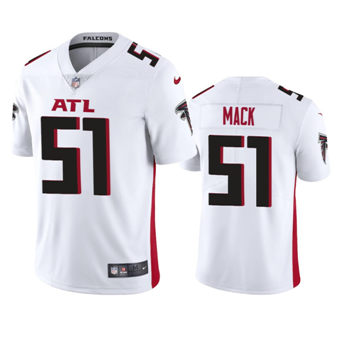 Nike Atlanta Falcons #51 Alex Mack White Authentic Stitched NFL Jersey