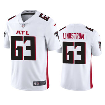 Nike Atlanta Falcons #63 Chris Lindstrom White Authentic Stitched NFL Jersey