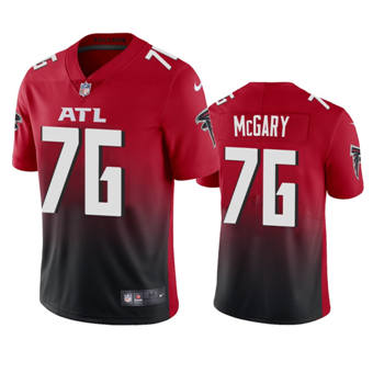 Nike Atlanta Falcons #76 Kaleb McGary Red Authentic Stitched NFL Jersey