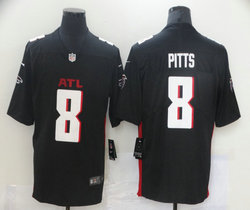 Nike Atlanta Falcons #8 Kyle Pitts 2021 NFL Draft Black Vapor