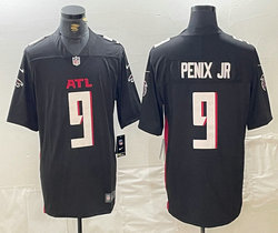 Nike Atlanta Falcons #9 Michael Penix Jr Black 2024 Draft Vapor ...