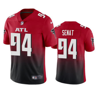 Nike Atlanta Falcons #94 Deadrin Senat Red Authentic Stitched NFL Jersey