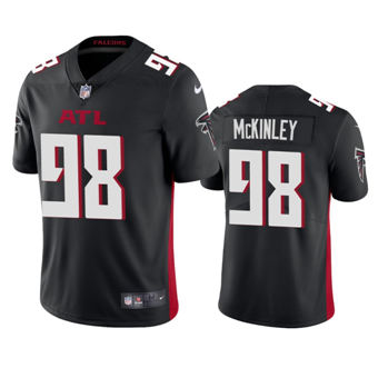 Nike Atlanta Falcons #98 Takkarist McKinley Black Authentic Stitched NFL Jersey
