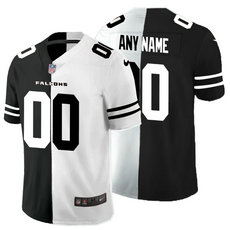 Nike Atlanta Falcons Customized Black and White Authentic Stitched NFL Jersey