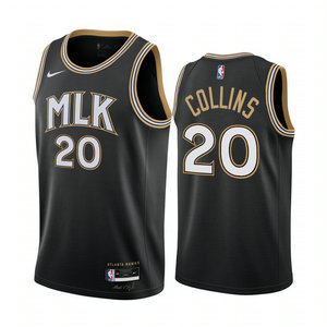 Nike Atlanta Hawks #20 John Collins Black 20-21 City Authentic Stitched NBA Jersey