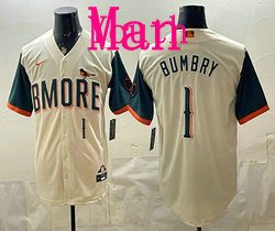 Nike Baltimore Orioles #1 Ai Bumbry Natural 2026 City MLB Jersey