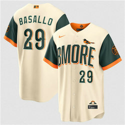 Nike Baltimore Orioles #29 Samuel Basallo Natural 2026 City MLB Jersey