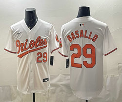 Nike Baltimore Orioles #29 Samuel Basallo White Authentic Stitched MLB jersey
