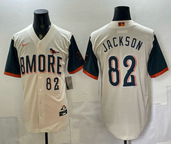 Nike Baltimore Orioles #82 Jeremiah Jackson Natural 2026 City MLB Jersey