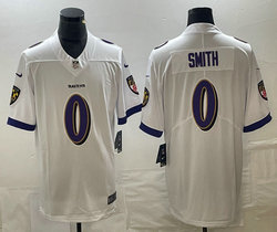 Nike Baltimore Ravens #0 Roquan Smith White Vapor Untouchable Authentic Stitched NFL Jersey