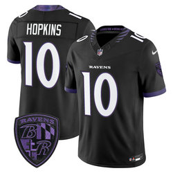 Nike Baltimore Ravens #10 Deandre Hopkins Black 2026 Authentic Stitched NFL Jersey