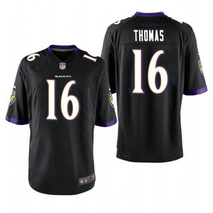 Nike Baltimore Ravens #16 De'Anthony Thomas Black Vapor Untouchable Authentic Stitched NFL Jersey