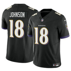 Nike Baltimore Ravens #18 Diontae Johnson Black Football Jersey