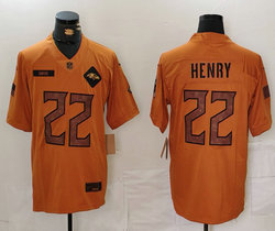 Nike Baltimore Ravens #22 Derrick Henry 2023 Brown Salute To Service Authentic Stitched NFL Jersey