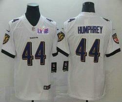Nike Baltimore Ravens #44 Marlon Humphrey White Vapor Untouchable With 2024 Super Bowl (LVIII ) patch Jersey