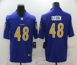Nike Baltimore Ravens #48 Patrick Onwuasor Purple Rush Authentic Stitched NFL Jersey