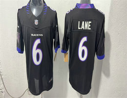 Nike Baltimore Ravens #6 Ja'Kobi Lane Black Vapor Stitched Limited Football Jersey
