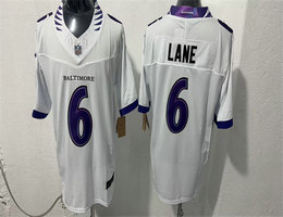 Nike Baltimore Ravens #6 Ja'Kobi Lane White Vapor Stitched Limited Football Jersey