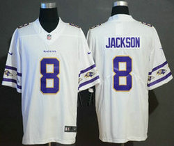 Nike Baltimore Ravens #8 Lamar Jackson Team Logos Fashion Vapor Untouchable Authentic Stitched NFL jersey