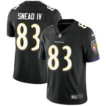 Nike Baltimore Ravens #83 Willie Snead IV Black Vapor Untouchable Limited Authentic Stitched NFL Jersey