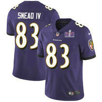 Nike Baltimore Ravens #83 Willie Snead IV Purple Vapor Untouchable Limited Authentic Stitched NFL Jersey