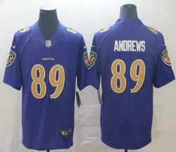 Nike Baltimore Ravens #89 Mark Andrews Purple Rush Limited Authentic Stitched NFL Jersey