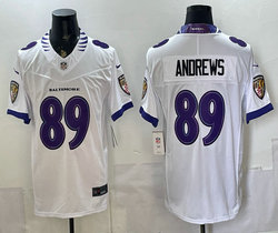 Nike Baltimore Ravens #89 Mark Andrews White 2026 Authentic Stitched NFL Jersey