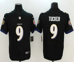 Nike Baltimore Ravens #9 Justin Tucker Black Vapor Untouchable Limited Authentic Stitched NFL Jersey