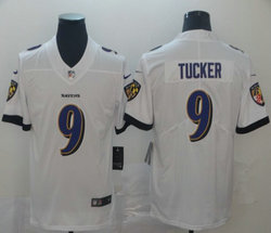 Nike Baltimore Ravens #9 Justin Tucker White Vapor Untouchable Limited Authentic Stitched NFL Jersey