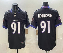 Nike Baltimore Ravens #91 Trey Hendrickson Black 2026 Authentic Stitched NFL Jersey